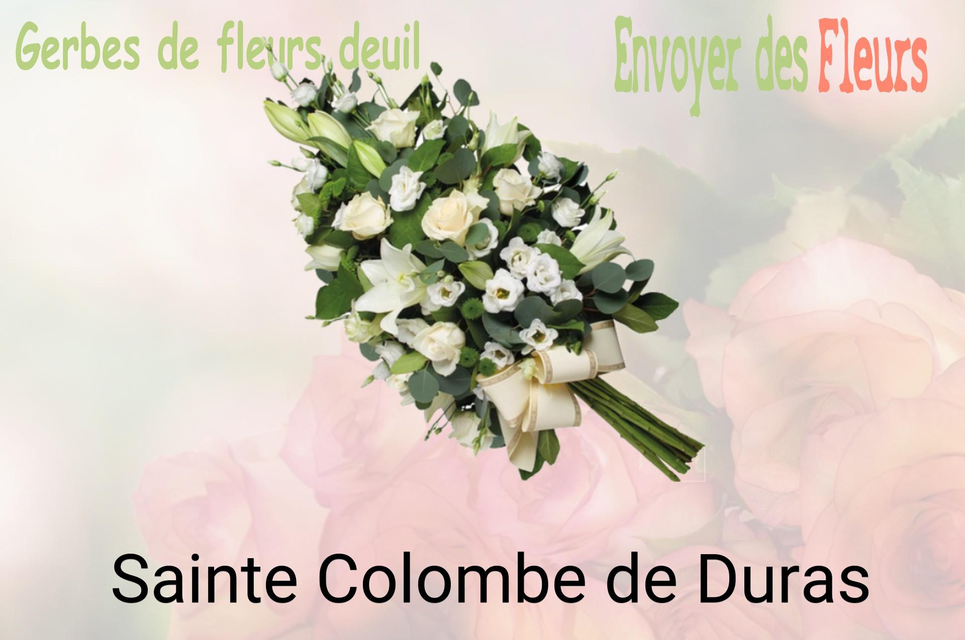 Gerbe de fleurs de deuil livrée à Sainte-Colombe-de-Duras